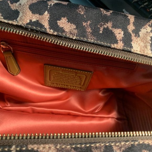 NWT COACH Madison 25642 Khaki Ocelot Crossbody - Picture 8 of 9